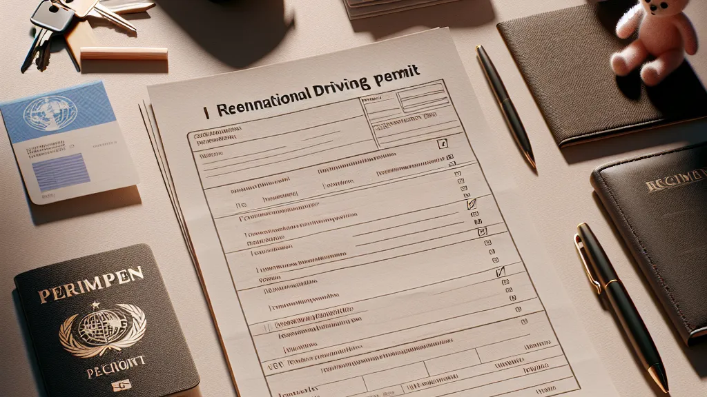 Liste des documents nécessaires pour renouveler un permis de conduire international.